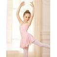 thumbnail image 4 of Oudiya Girls Hollow Back Ballet Leotard with Skirt Sleeveles Ballerina Dance Dress for Kids 3-11Y, 4 of 7