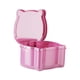 thumbnail image 5 of Estuche para dentaduras postizas con colador, vaso para dentaduras postizas a prueba de fugas, para limpieza de dentaduras postizas Rosa, 5 of 9