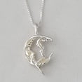 thumbnail image 3 of 925 Sterling Silver Necklace w/ Moon Rider 3D Pendant Charm, 3 of 6