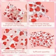 thumbnail image 6 of Topboutique 50 Pcs Mesh Gift Bags with Drawstring Heart Printed Organza Bags Red Sheer Jewelry Candy Favor Pouches for Valentine's Day Mother's Day Birthday Wedding Party 5.12 × 7 inch, 6 of 7