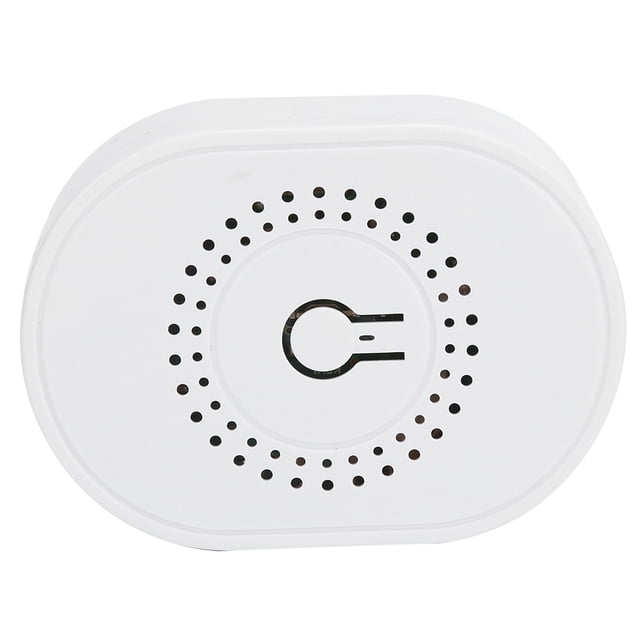 Mini disyuntor de control doble de sincronización de 433 MHZ interruptor de controlador de encendido y apagado de 16 A para el hogar 85-250 V blanco
