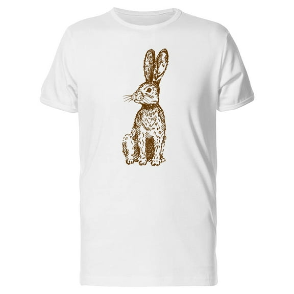 Beautiful Vintage Rabbit Sketch Tee Men's -Image by Shutterstock