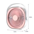 thumbnail image 3 of UttpKLBx Portable Room Air Conditioners Personal Quiet Cooling Fan Rechargeable 3 Speeds Mode Air Colling Fan, for Room And Office (Pink), 3 of 8
