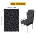 thumbnail image 7 of TSOVTHRID Black Leopard Print 5 Pcs Tablecloth with Dining Chair Seat Covers Washable Table Cloth Stretchable Chair Covers for Dining Room Banquet Home Kitchen Holiday Decoration, 7 of 7
