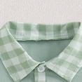 thumbnail image 4 of Toddler Baby Boy Clothes Summer Short Sleeve T Shirt Boy Shorts 2Pcs Plaid Outfit Cute Infant Boys Clothing Set, 4 of 7