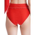 thumbnail image 2 of RUNQHUI Shorts de Danse Brillants pour Femmes Ceinture Élastique Boxeurs Lyriques Rouge TTG, 2 of 7