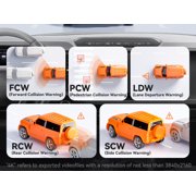 WOLFBOX 4K Mirror Dash Cam with 5.8GHz WiFi, Voice Control, Smart Rear View Mirror with ADAS and BSD, 12 inches Rear View Mirror Camera, Free 64GB Card, GPS, G-Sensor, Loop Recording