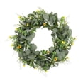 thumbnail image 1 of AMLESO 18" Welcome Eucalyptus Wreath Front Door Garland Artificial Green Leaves Spring, 1 of 8