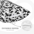 thumbnail image 3 of Hirioo Yin And Yang for Plush Pillow Cover for Bedroom and Living Room ,Elegant, Comfortable Home Decor-14"x20", 3 of 6