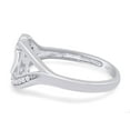 thumbnail image 4 of AFFY 0.01CT Natural White Diamond "MOM" Ring in 14K White Gold over Sterling Silver-9, 4 of 8