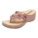 thumbnail image 4 of Sandalias ortopédicas elásticas, sandalias cruzadas, zapatillas tejidas con cuña para la playa, zapatos Wmkox8yii hj789, 4 of 5