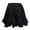Black, variant on EDFBUYKRS Female Skirts Pleated Black Skirt Midi 28 Women Summer Casual High Waist Ruffled Solid Beach Short Skirt