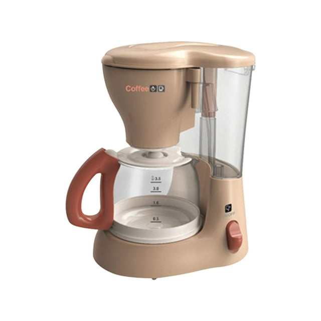 pink Childrens Play Kitchen Toy Set Simulate Small Appliances Mini Coffee Maker For Pretend Play 3.93 X 5.11 X 7.08 Inches For Kids Age 6 And Up