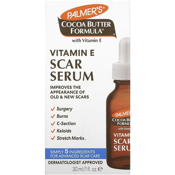 Sérum para cicatrices Palmer's, fórmula de manteca de cacao, 30 ml, con vitamina E Palmer's Palmers