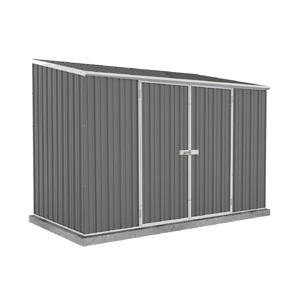 Absco AB1111 10 x 5 ft. Single Door Space Saver Metal Garden Shed, Woodland Gray