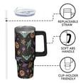 thumbnail image 3 of 30oz Halloween Tumbler with Handle – Skull Pumpkin Drinkware with Lid and Straw – Creepy Aesthetic Travel Cup – Halloween Holiday Gifts, 3 of 5