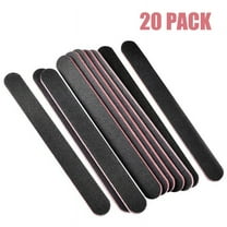 20 PCS 180/240 Grit Nail Files for Natural Nails, Double Sided Emery Boards Fine Grit Nail Buffering Files