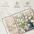 thumbnail image 6 of Elephant Stock White Bouquet Wall Art - Horizontal Multi Panel Canvas - Living Room Wall Decor - Floral And Botanical Multi Panel - Pink And Beige Decor By Julia Purinton - 65" x 42", 6 of 8