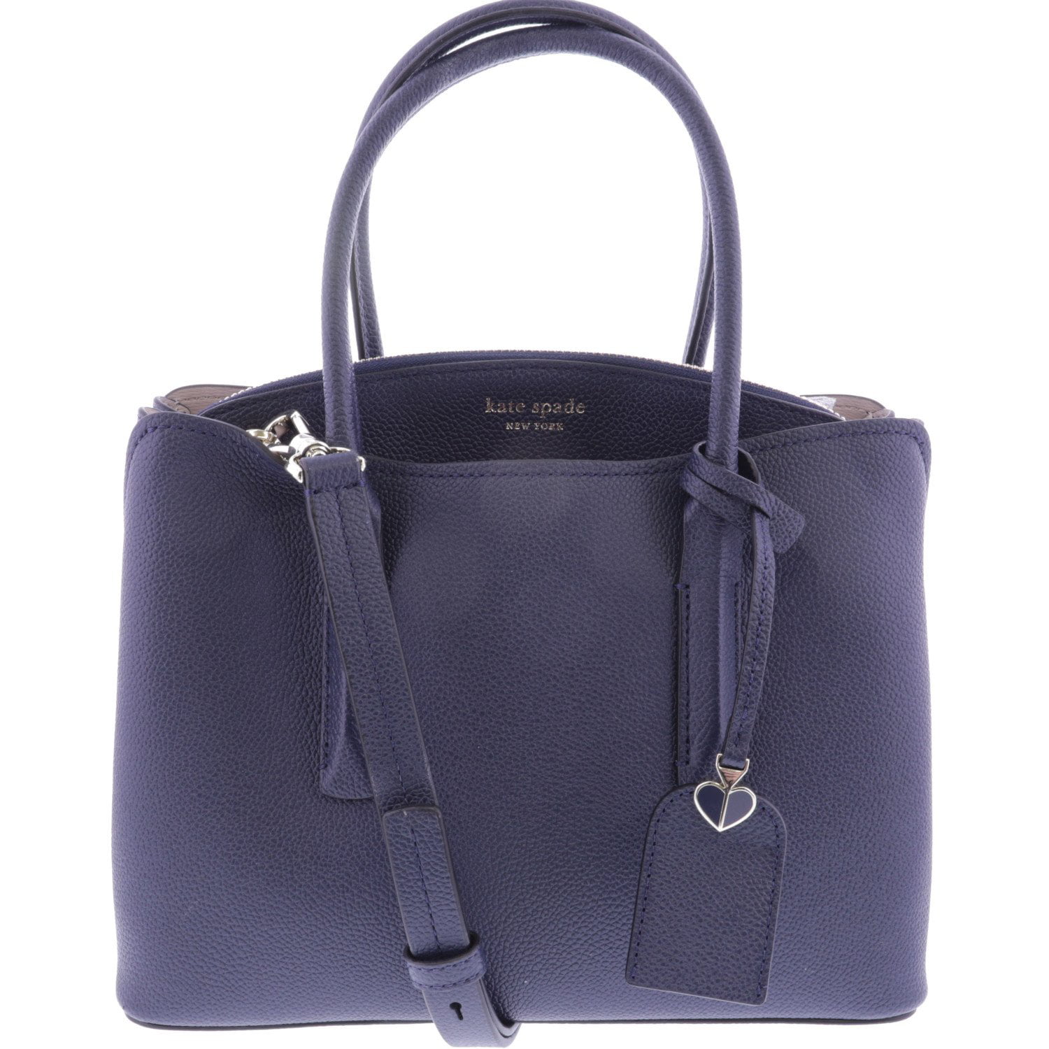Kate Spade Margaux Ladies Medium Navy Blue Leather Satchel Bag
