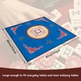 thumbnail image 3 of Jokapy Square Mahjong Mat, Anti Slip Noise Reduction Card Game Table Cover, 31" x 31", Blue, 3 of 10