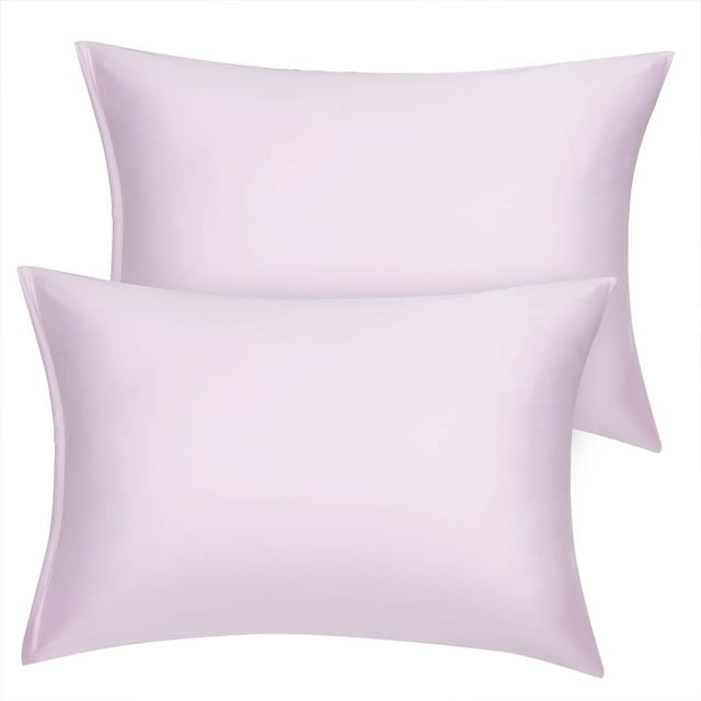 Unique Bargains Taie d'Oreiller en Satin à Fermeture Éclair Satin Soyeux