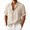 Beige, variant on Dpjklzsn Men's Linen-Look Beach Shirt, Short Sleeve Open Collar Button Shirt for Resort and Vacation Wear
