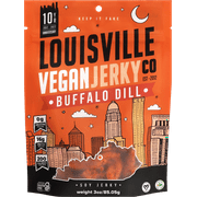 Louisville Vegan Jerky Co Buffalo Dill Soy Jerky 3ozResealable Bag
