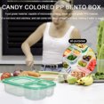 thumbnail image 3 of Caja Bento Reutilizable Bsvklp Contenedor Frutas 3 Compartimentos Verde, 3 of 7