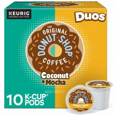 The Original Donut Shop Duos Coconut   Mocha K-Cup Coffee Pods
