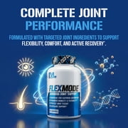 ملحق دعم مفصل عالي الامتصاص للتغذية - مكمل مفصل FlexMode مع فيتامينات المفاصل المتقدمة بما في ذلك الجلوكوزامين شوندروتن MSM Boswellia وحمض الهيالورونيك - 30 حصة