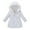 White, variant on Gyujnb Girls Winter Jacket, Girls Winter Hooded Coat with Trim Warm Zip Up Long Sleeve Jacket Slim Fit Outerwear for Cold Weather,Size:9-10 Years