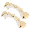 thumbnail image 3 of Party Teeth Brace, Compatible Fashionable Hip Hop Brace  For Halloween For Party For Music Concerts Gold, 3 of 8