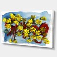 thumbnail image 2 of Lettrage et Fleurs Jaunes de Printemps - Impression sur Toile d'Art Floral, 2 of 4