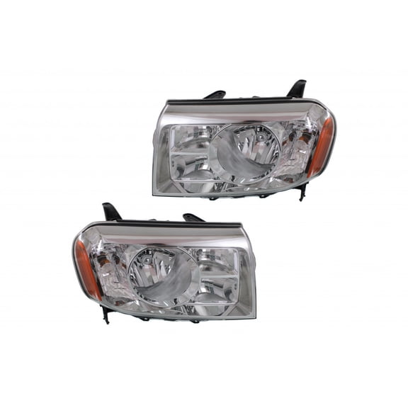 For Honda Pilot Headlight Assembly 2009 2010 2011 Pair Driver and Passenger Side For HO2518125 | 33150-SZA-A01