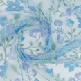 thumbnail image 2 of Zelouf Floral Embroidery W/ Lace Border  , Sewing, DIY, Crafts Fabric by the Yard, Blue, 3 Yard, 2 of 3