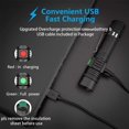 thumbnail image 3 of IBAOLEA D Tactical Flashlight Rechargeable (Battery Included), IPX6 Waterproof Flashlight, 1200lm, Super Bright IBAOLEA D, Zoomable, Pocket-Size Small IBAOLEA D Flashlight for Hiking,, 3 of 8