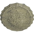 thumbnail image 3 of Ekena Millwork 16 7/8"W x 11 3/4"H x 1 1/2"P Oxford Ceiling Medallion, Hand-Painted Castle Stone Crackle, 3 of 5