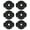 Black, variant on 6 Pack Silicone Cymbals Locking Nut Drum Cymbals Fasteners Quick Releasing Silicone Texture for Percussion Replacement