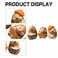 thumbnail image 3 of ICERUN 6Pcs Garden Statues,Resin Hedgehog Sculpture Lawn Ornaments,Soft Earthy Palette Garden Sculptures,Style6, 3 of 7