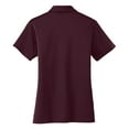 thumbnail image 6 of Womens Silk Touch Polyester Performance Polo Maroon 4X-Large, 6 of 6