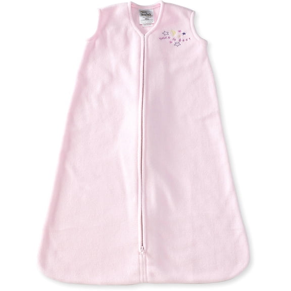Halo® Sleepsack® Wearable Blanket, Micro-Fleece, Soft Pink, Infant Girls, Medium, 6-12 Months