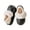 Black, variant on Womens Warm House Slippers Fuzzy Moccasin Winter Shoes Ladies Platform Thick Cushion Yoga Foam Lightweight Indoor Outdoor Hard Rubber Sole With Arch Support White 40