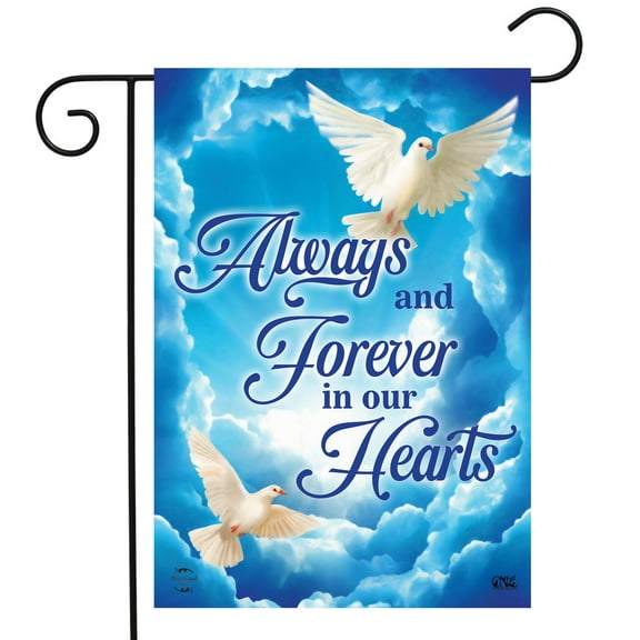 Briarwood Lane Always and Forever Doves Bereavement Garden Flag