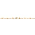 thumbnail image 4 of Gem Stone King 18K Yellow Gold Plated Silver Yellow Sapphire and Round White Lab Grown Diamond Tennis Bracelet for Women (3.73 Cttw, Gemstone Birthstone, Oval 6X4MM, 7.25 inches), 4 of 4