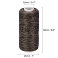 thumbnail image 3 of Unique Bargains Dark Brown Polyester Waxed Leather Sewing Thread, 55 Yards, 2 Pack, 3 of 6