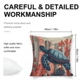 thumbnail image 2 of turtle corallinen toss pillowcase decoration pillowcase gifting preferred 18x18 inch cushion cover sofa pillowcase sofa bedroom living room car, 2 of 7