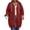 Wine, variant on Women Long Zip Up Hoodie Sevevn Oversized Soft Fleece Casual Hooded Jacket Multiple Colors L-XXXXL Daily Wear