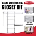thumbnail image 3 of Kit de armario personalizado Rubbermaid Configurations Deluxe White, 3 of 6