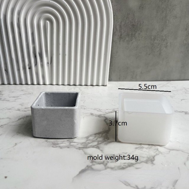 Molde de silicona tridimensional para florero, maceta de flores, molde de pegamento de yeso, fabricación de florero, molde de silicona, decoración del hogar