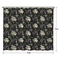 thumbnail image 5 of Waterproof Space Sci-Fi Shower Curtain 84x72 Inch Polyester Unique Black and White Floral Modern Shower Curtain for Bathroom Hotel Home Bathtub Accessories Decor with 12 Plastic Hooks, 5 of 6